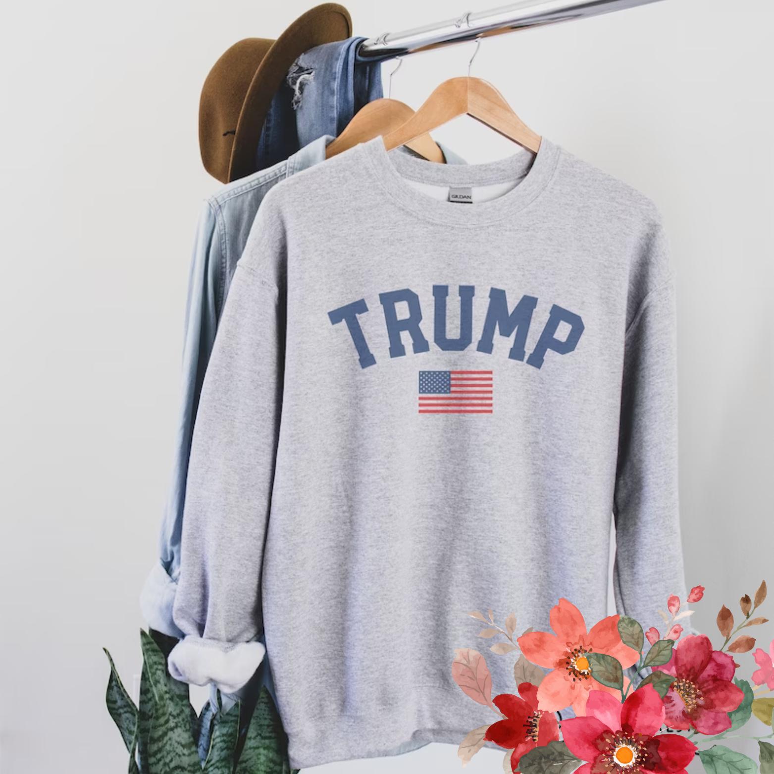 Trump 2024 Crewneck Sweatshirt Crewneck Sweatshirt