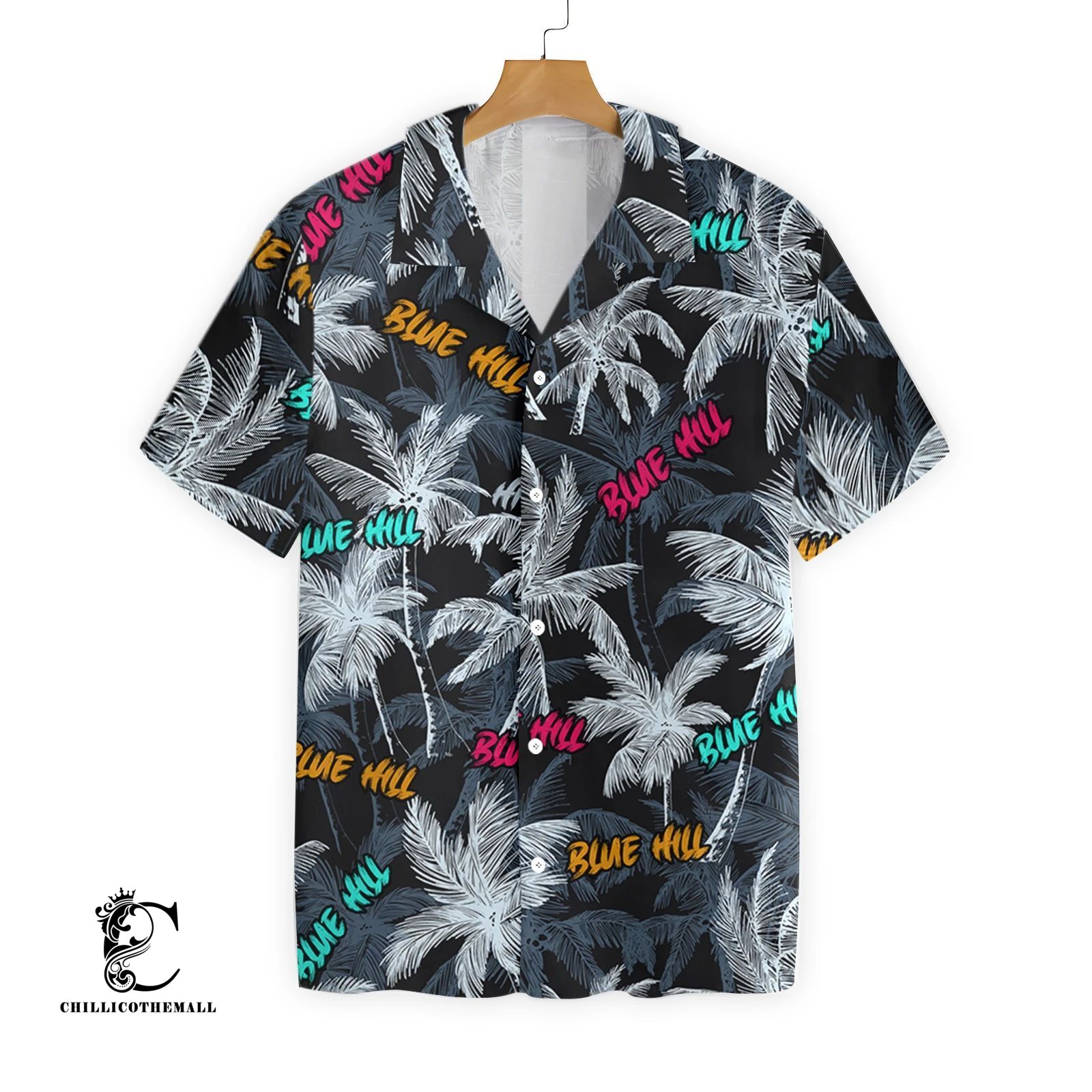 Blue Hill Beach Coconut Tree Seamless Ez02 0307 Hawaiian Shirt