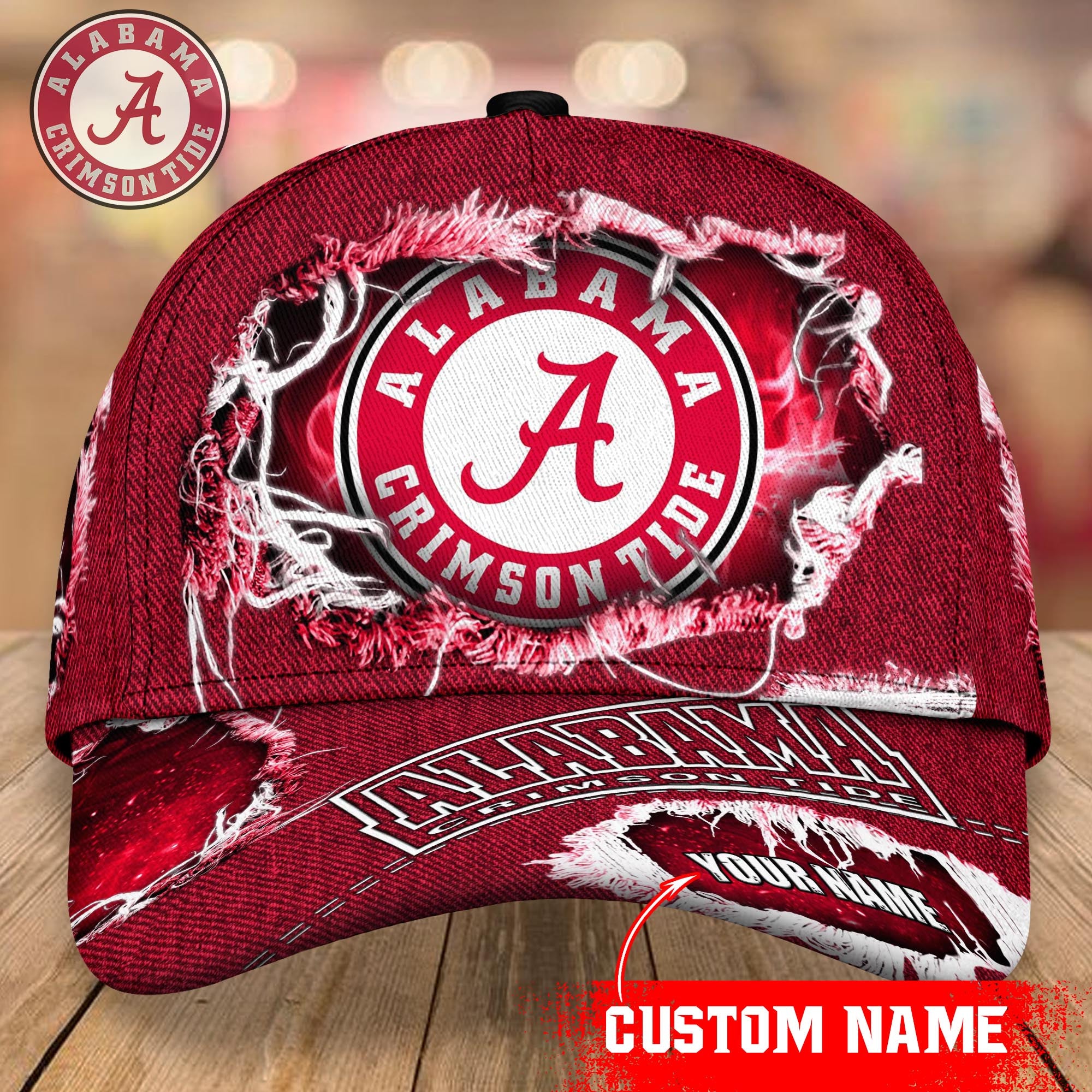 Alabama Crimson Tide Baseball Caps Custom Name