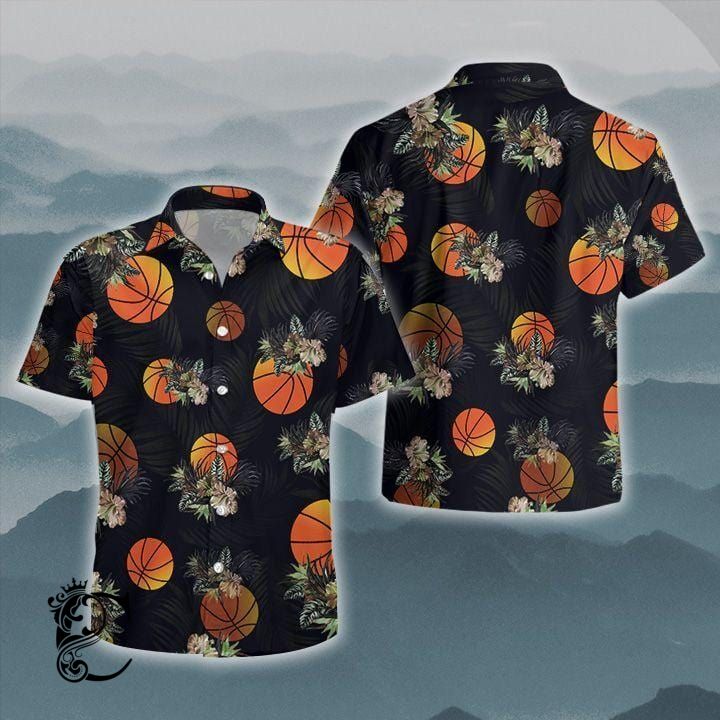 Black Basketball Unisex Hawaiian Shirts