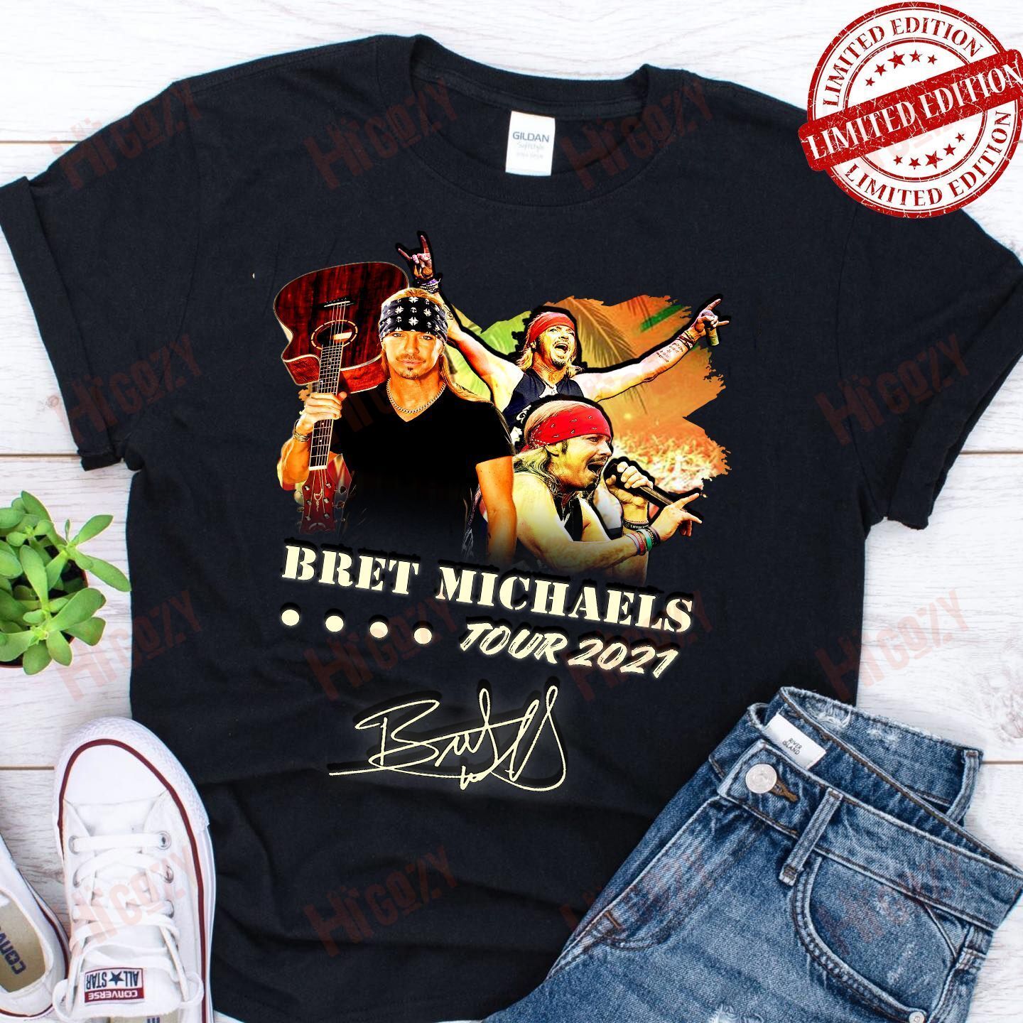 Bret Michaels Shirt, Bret Michaels Tour 202, Bret Michaels Tour Shirt