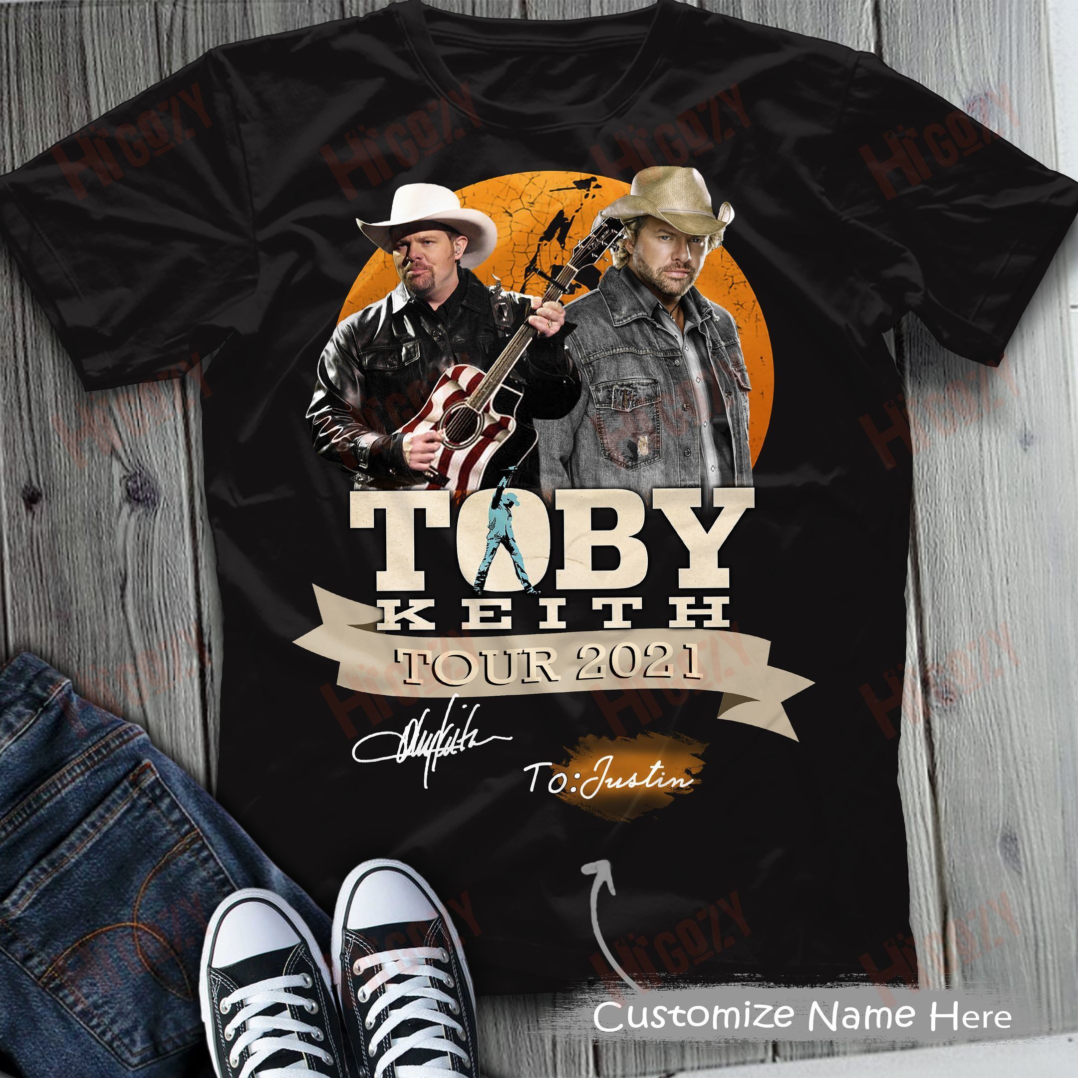 Toby Keith Tour Shirts, T-Shirt 2D – Spnv495