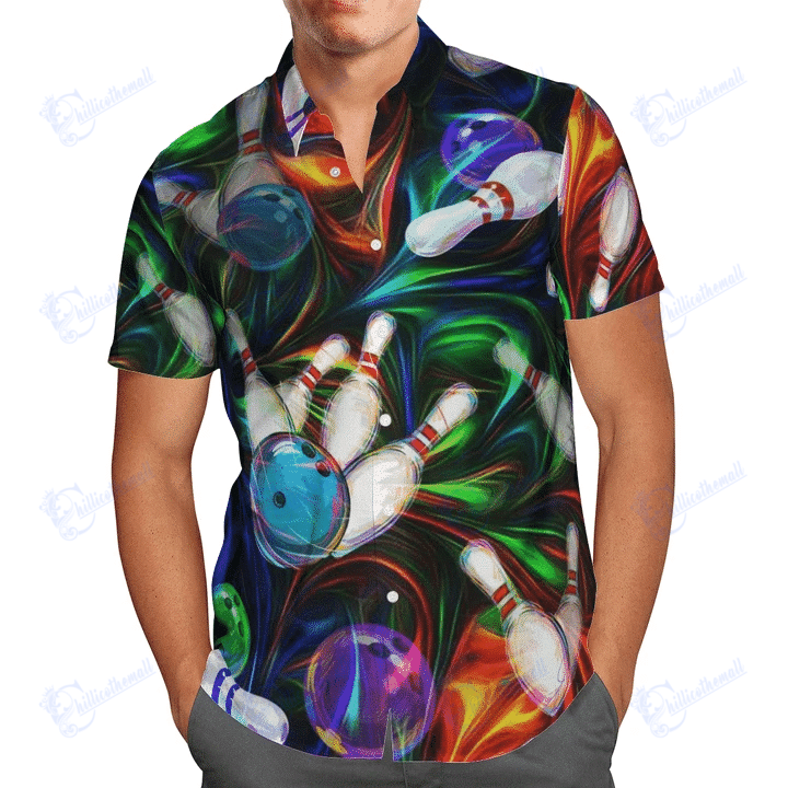 Beach Shirt Get Here Bowling Hawaiian Aloha Shirts- Chillicothemall