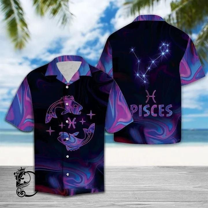 Beach Shirt Buy Amazing Pisces Horoscope Hawaiian Shirt- Chillicothemall