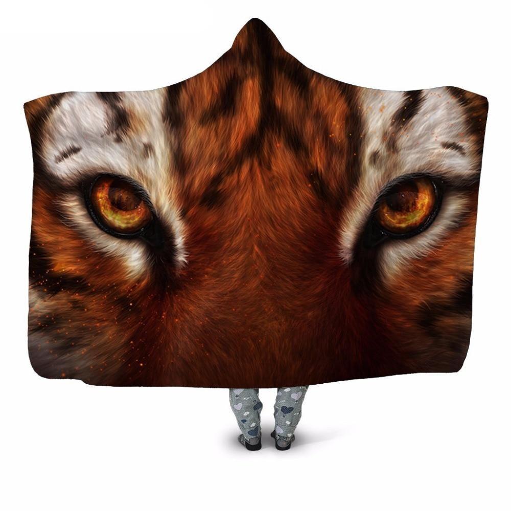 Tiger Stare Blanket Hoodie