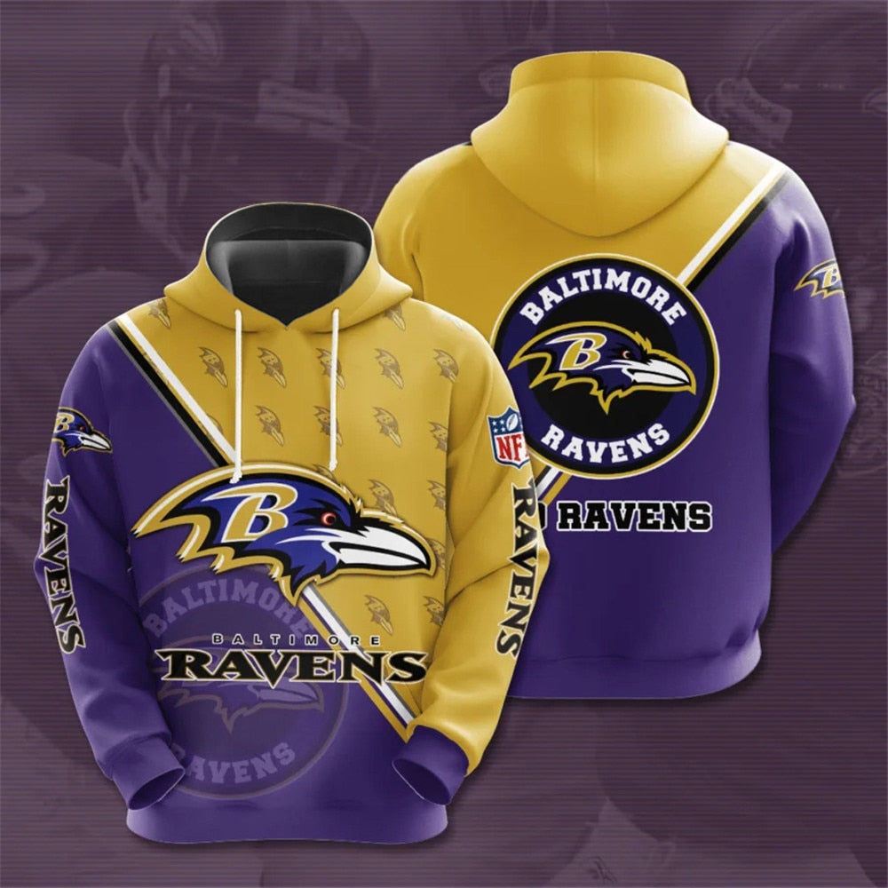 Baltimore Ravens Hoodie Seal Motifs