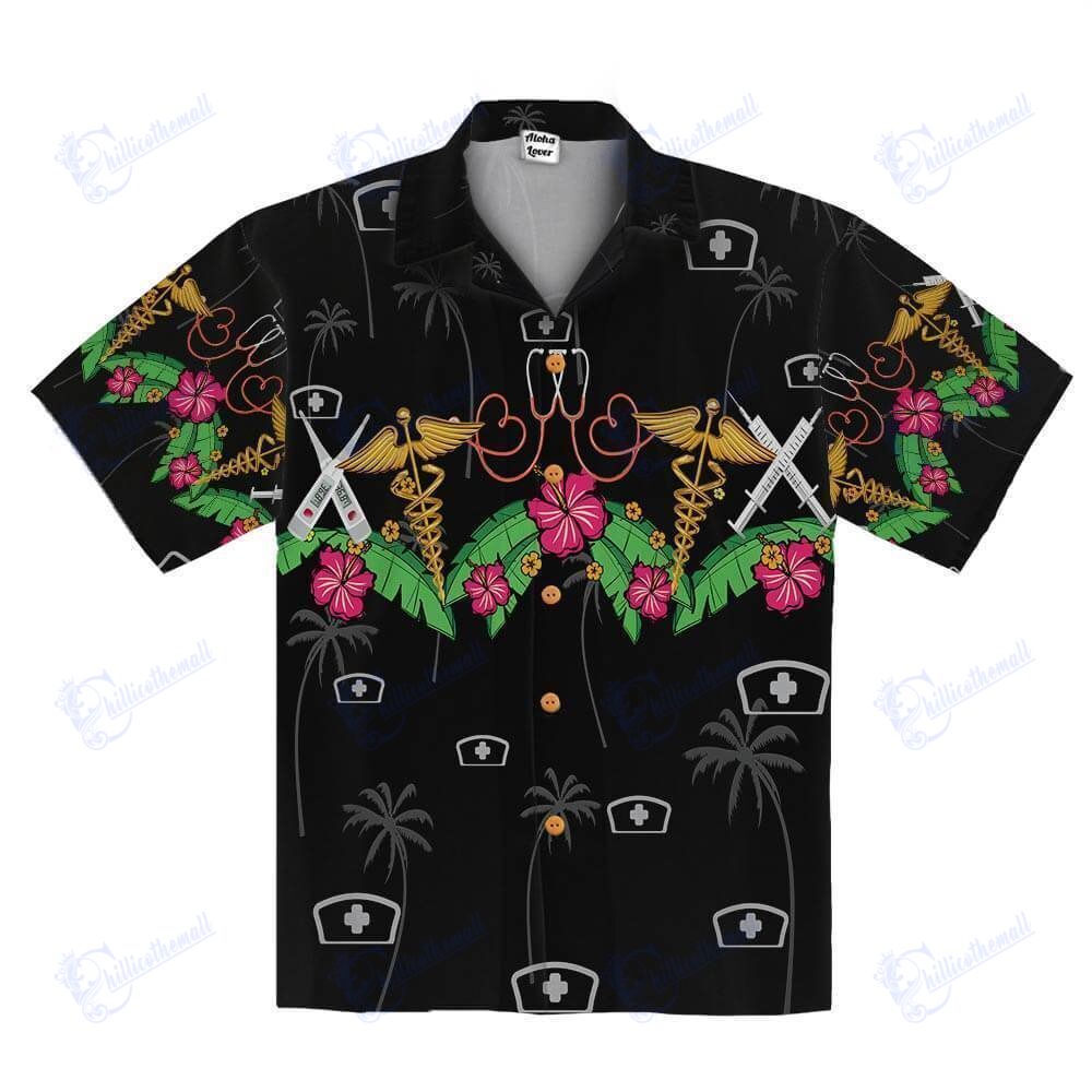 Beach Shirt Shop Nursing Hawaiian Aloha Shirts- Chillicothemall