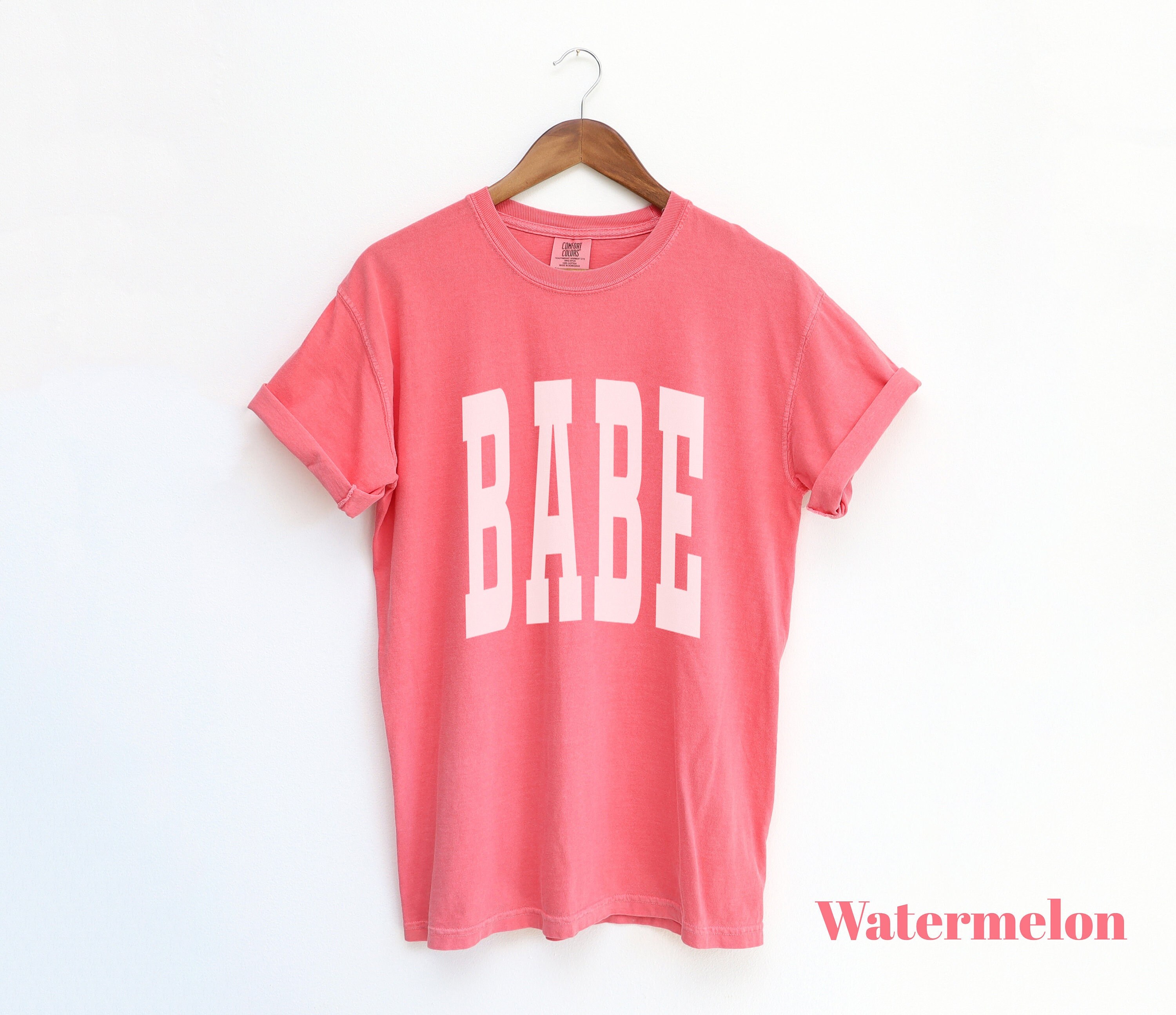 Babe Shirt Comfort Colors Tshirt Matching Bridesmaids Shirts Bachelorette Party Shirts Trendy Tshirts Bridesmaid Gift for Bridesmaids Tshirt