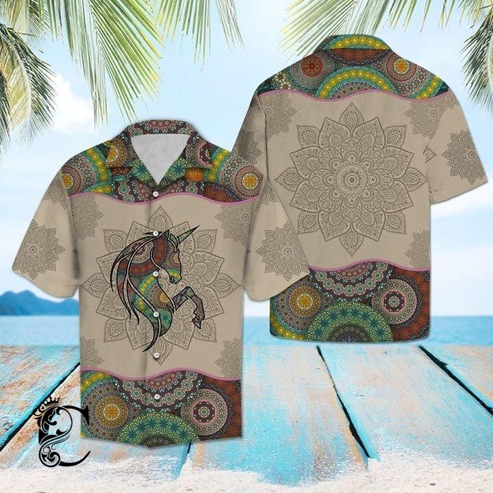 Unicorn Mandala Hawaiian Shirt 131