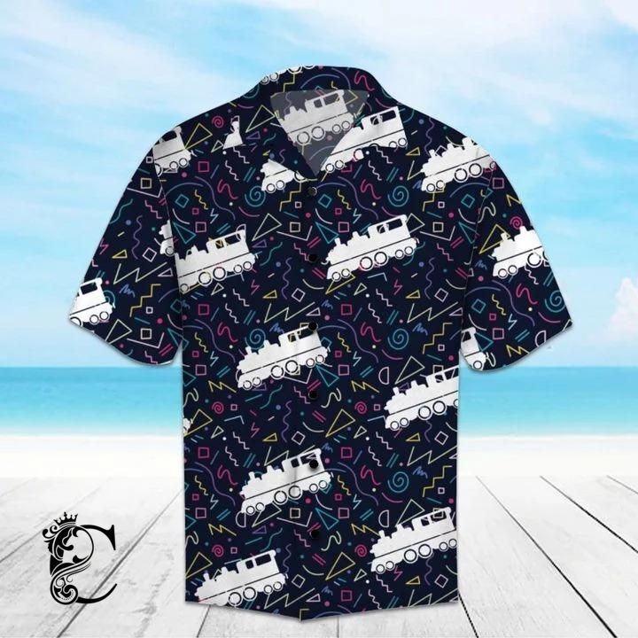 Beach Shirt Discover Cool Train Hawaiian Shirt- Chillicothemall