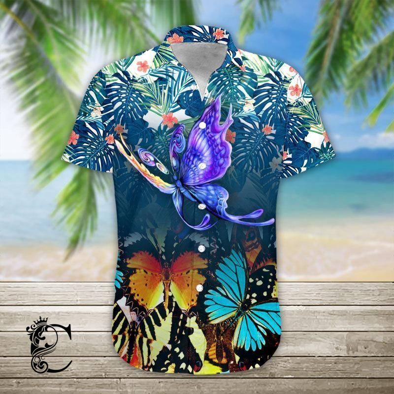 Beach Shirt Shop Amazing Butterfly Hawaiian Shirt – Td1078- Chillicothemall