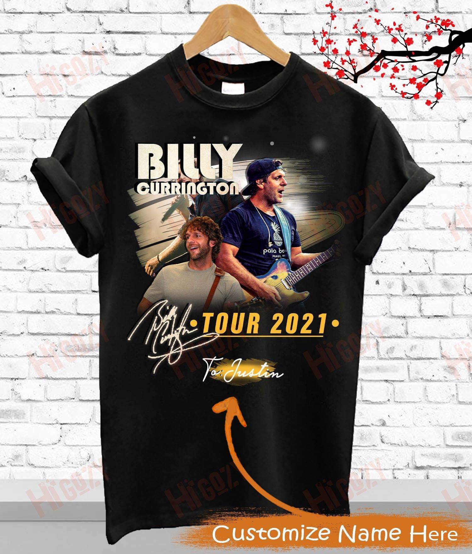 Billy Currington Tour Shirts, Billy Currington Shirts, T-Shirt 2D