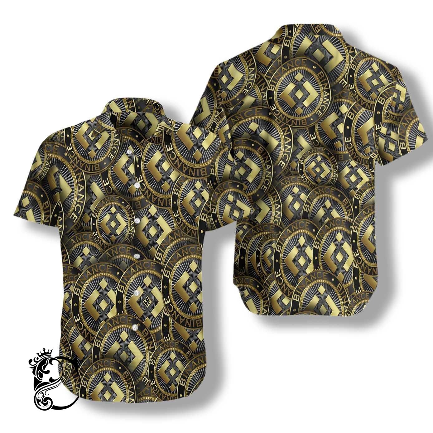 Binance Coin Golden Coin Hawaiian Shirt