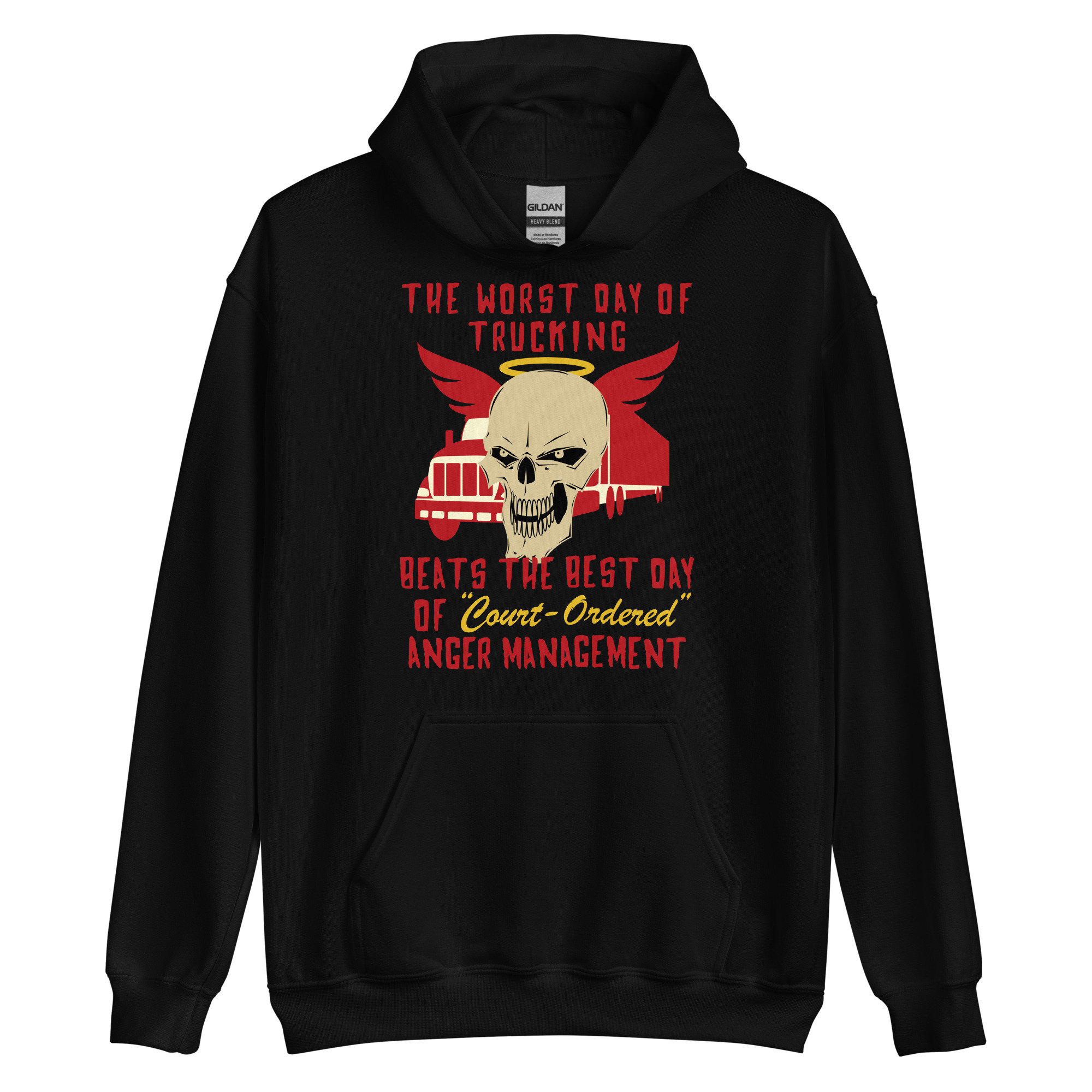 Worst Day Of Trucking Beats The Best Day Of Court Ordered Anger Management – Oddly Specific Meme Hoodie