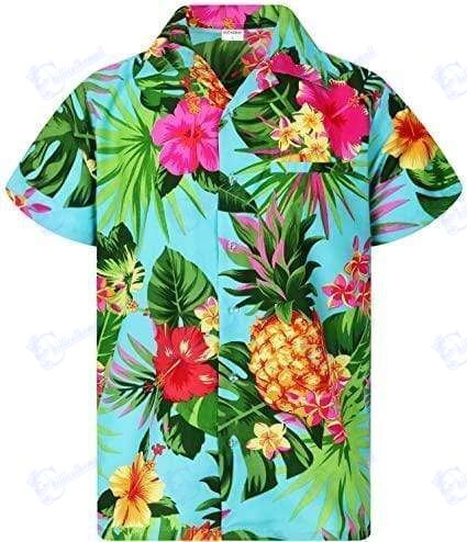 Beach Shirt Order Flowers Pineapple Hawaiian Aloha Shirts- Chillicothemall