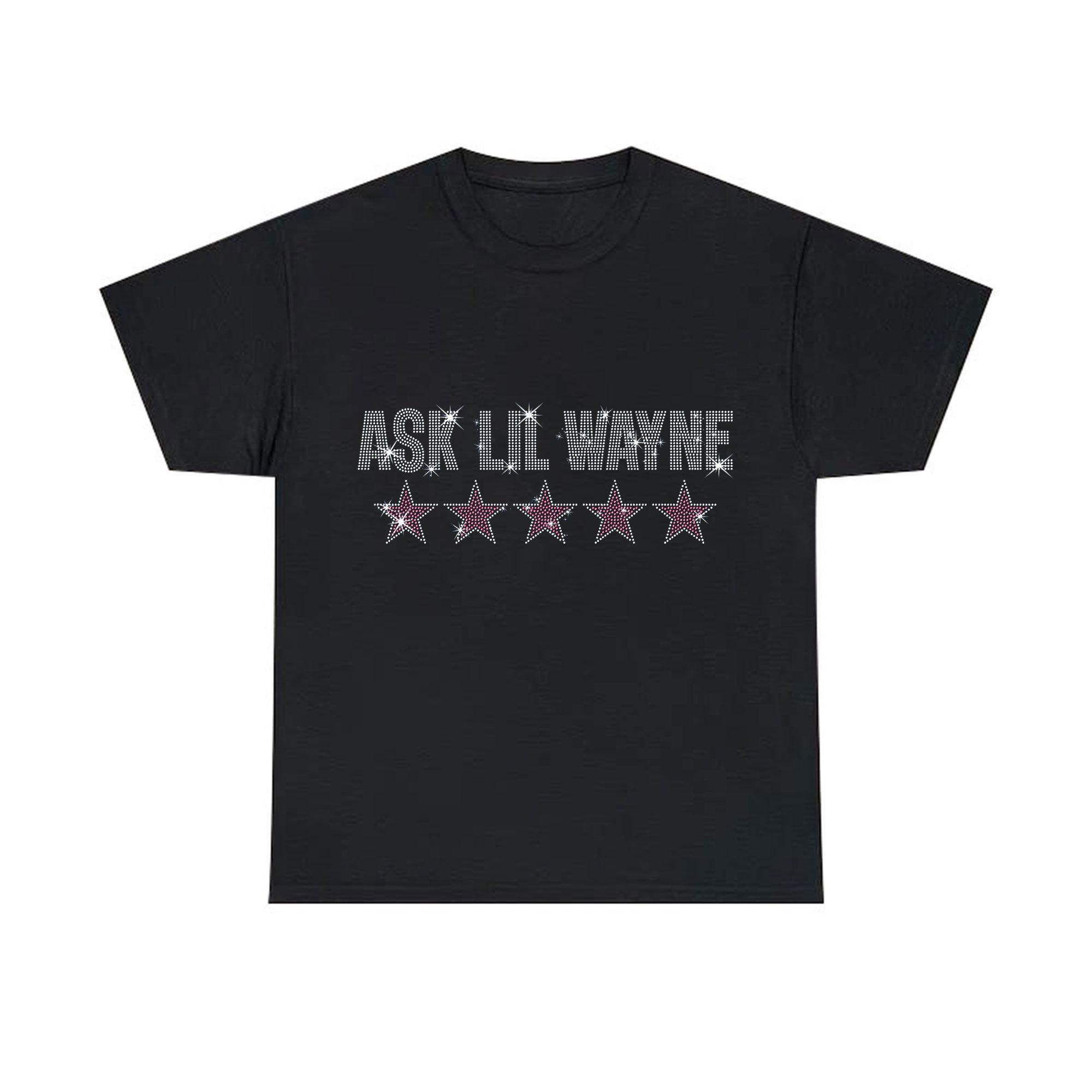 Ask Lil Wayne Rhinestone T-shirt Top Womenswear