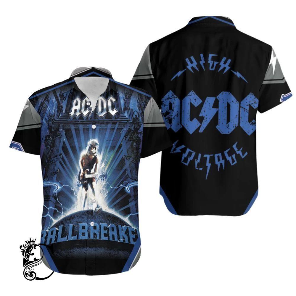 Beach Shirt Acdc Ball Break Hawaiian Shirt- Chillicothemall