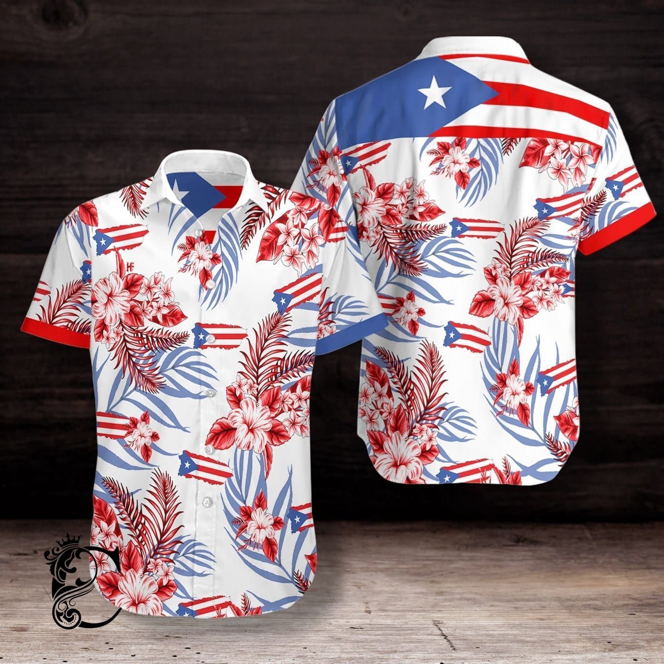 Amazing Puerto Rice Flag Tropical Unisex Hawaiian Shirts