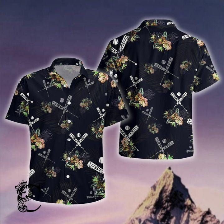 Baseball Tropical Unisex Hawaiian Shirts