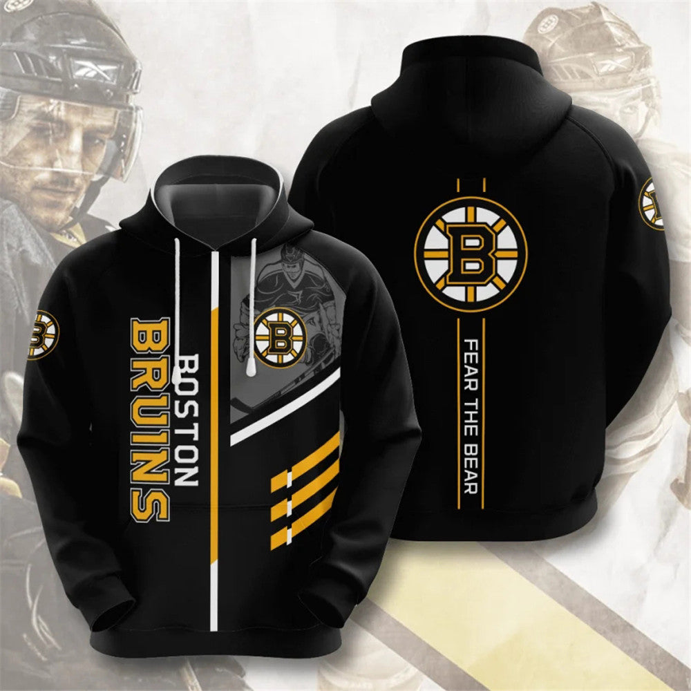 Boston Bruins Hoodies Fear The Bear