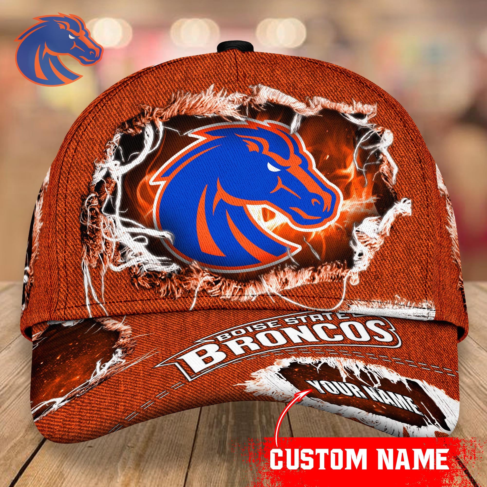 Boise State Broncos Baseball Caps Custom Name