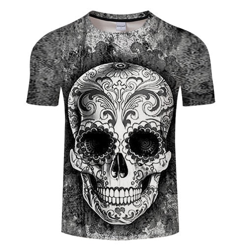 Black & White Sugar Skull T-Shirt