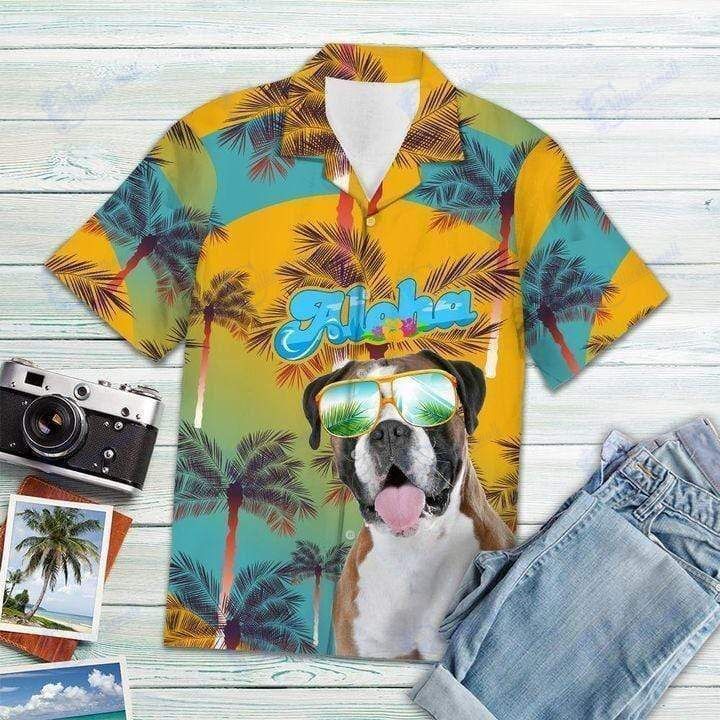 Beach Shirt Shop Hawaiian Aloha Shirts Boxer Aloha- Chillicothemall