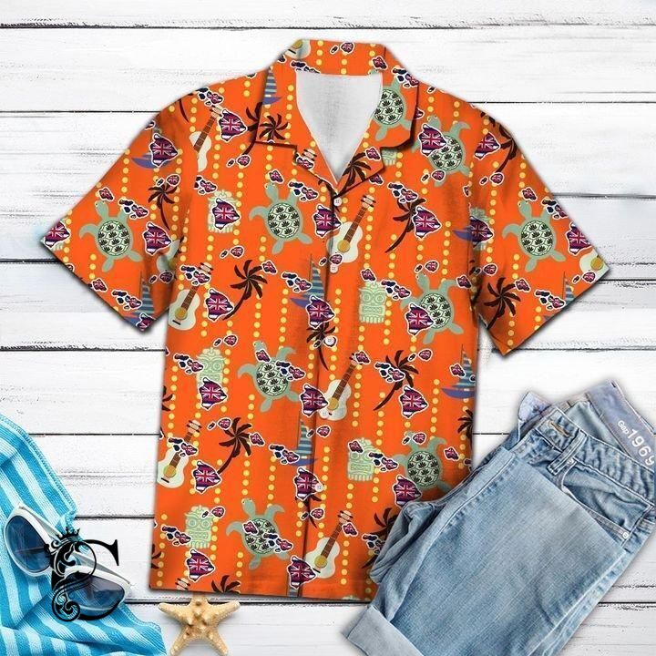 Beach Shirt Order Ukulele Hawaiian Shirt- Chillicothemall