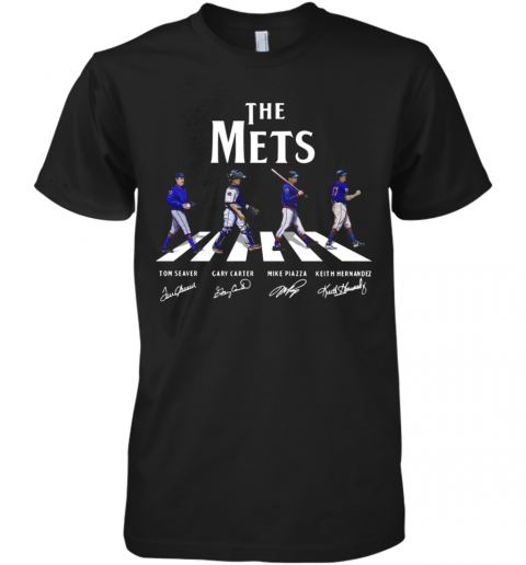 The New York Mets Abbey Road 2021 Signatures Premium Men’S T-Shirt