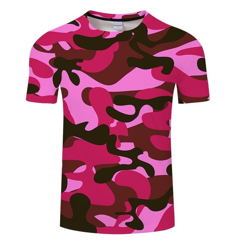 Bright Pink Camo T-Shirt