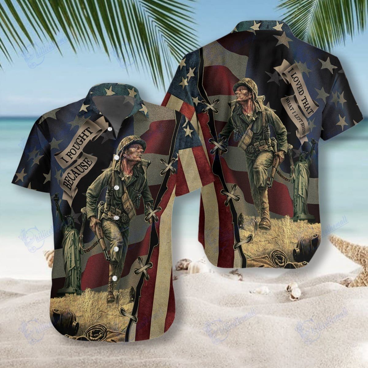 Veteran I Fought Because I Loved Unisex Hawaiian Aloha Shirt