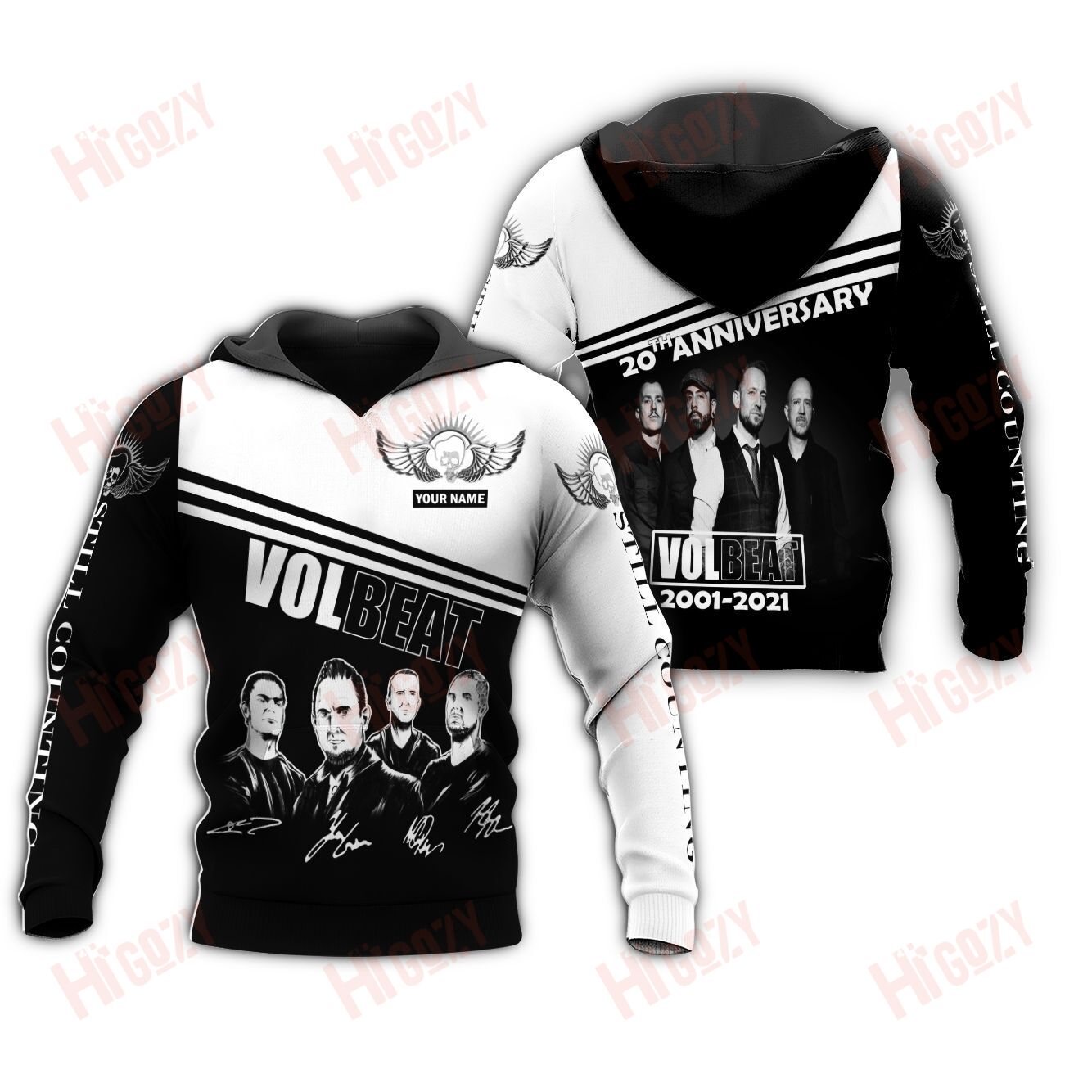 Volbeat Band 3D Hoodies Clothing Store Zip Hoodie Cool Hoodies, Hoodies For Women/ For Men – Nh346