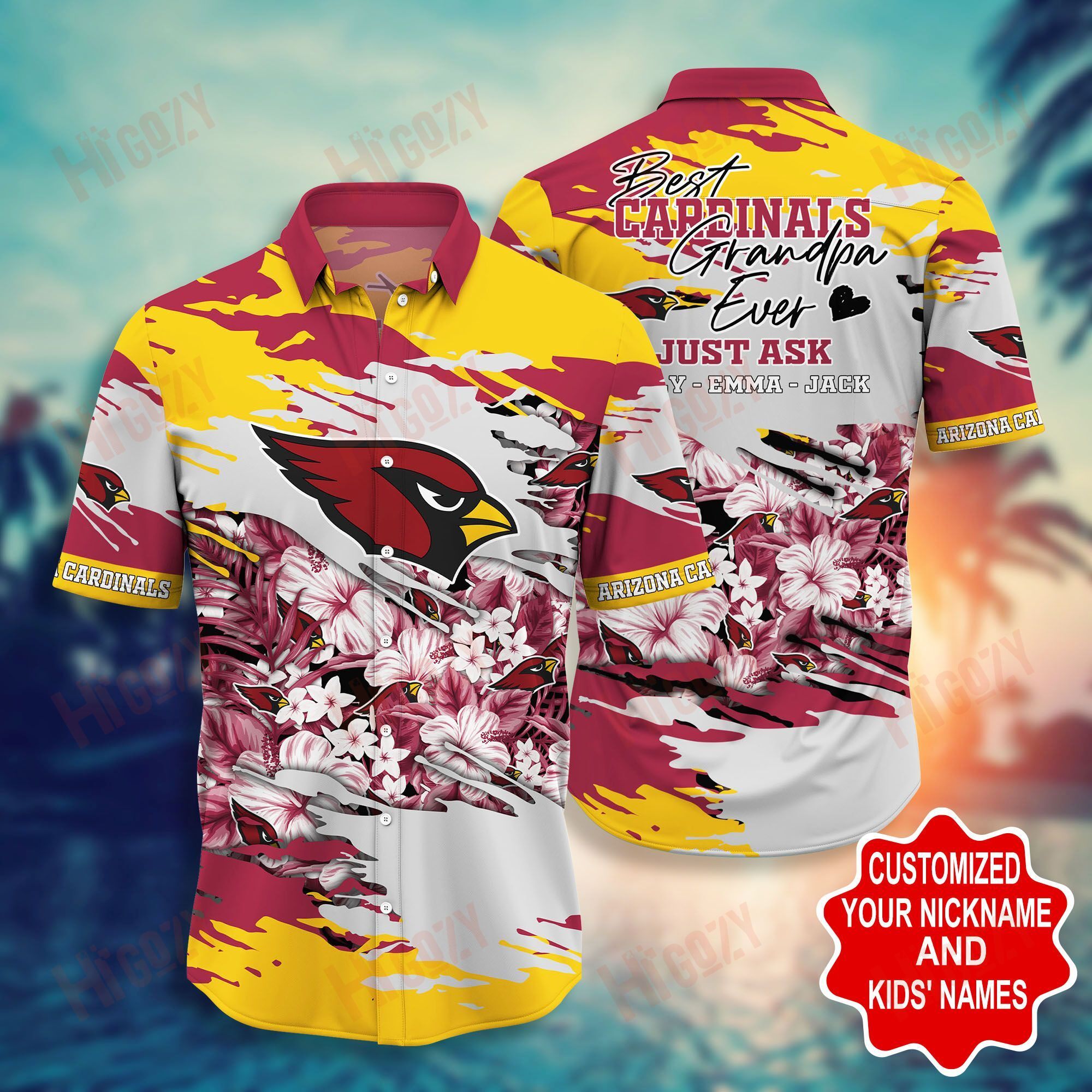 Arizona Cardinals -Pesonalized Hawaii Shirt Short Style Hot Trending Summer