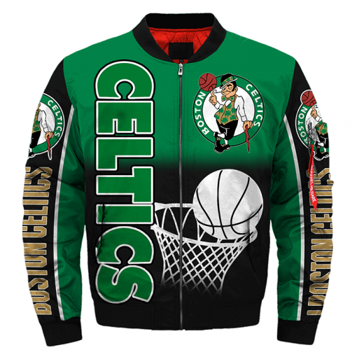 Boston Celtics Bomber Jacket 3D Full Print